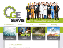 Tablet Screenshot of geservis.cz